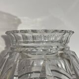 vase Art Déco Joseph Simon en cristal taillé incolore, ca 1925