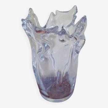 Grand vase en cristal Schneider