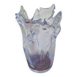 Large Schneider crystal vase