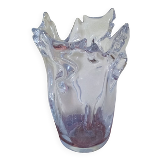 Grand vase en cristal Schneider