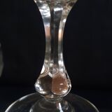 Val St Lambert, 8 crystal glasses, derby model.