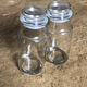 Set of three glass jars