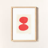 Series of 4 paintings on paper signed Eawy