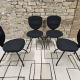 Set of 4 vintage design ergonomic chairs