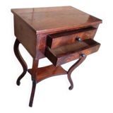 Work table - In mahogany and mahogany veneer - 19th century