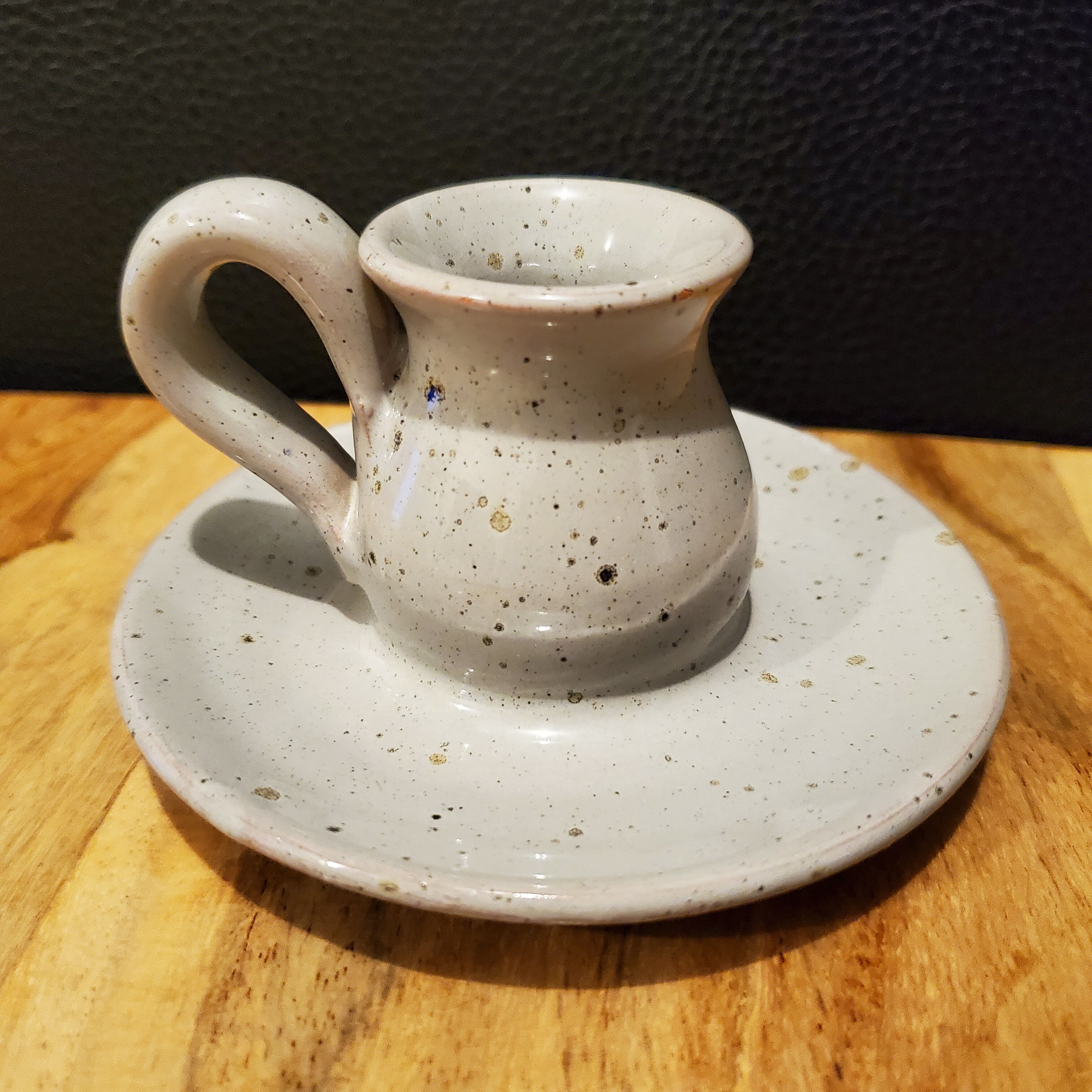 Ceramic candle holder signed Vallauris