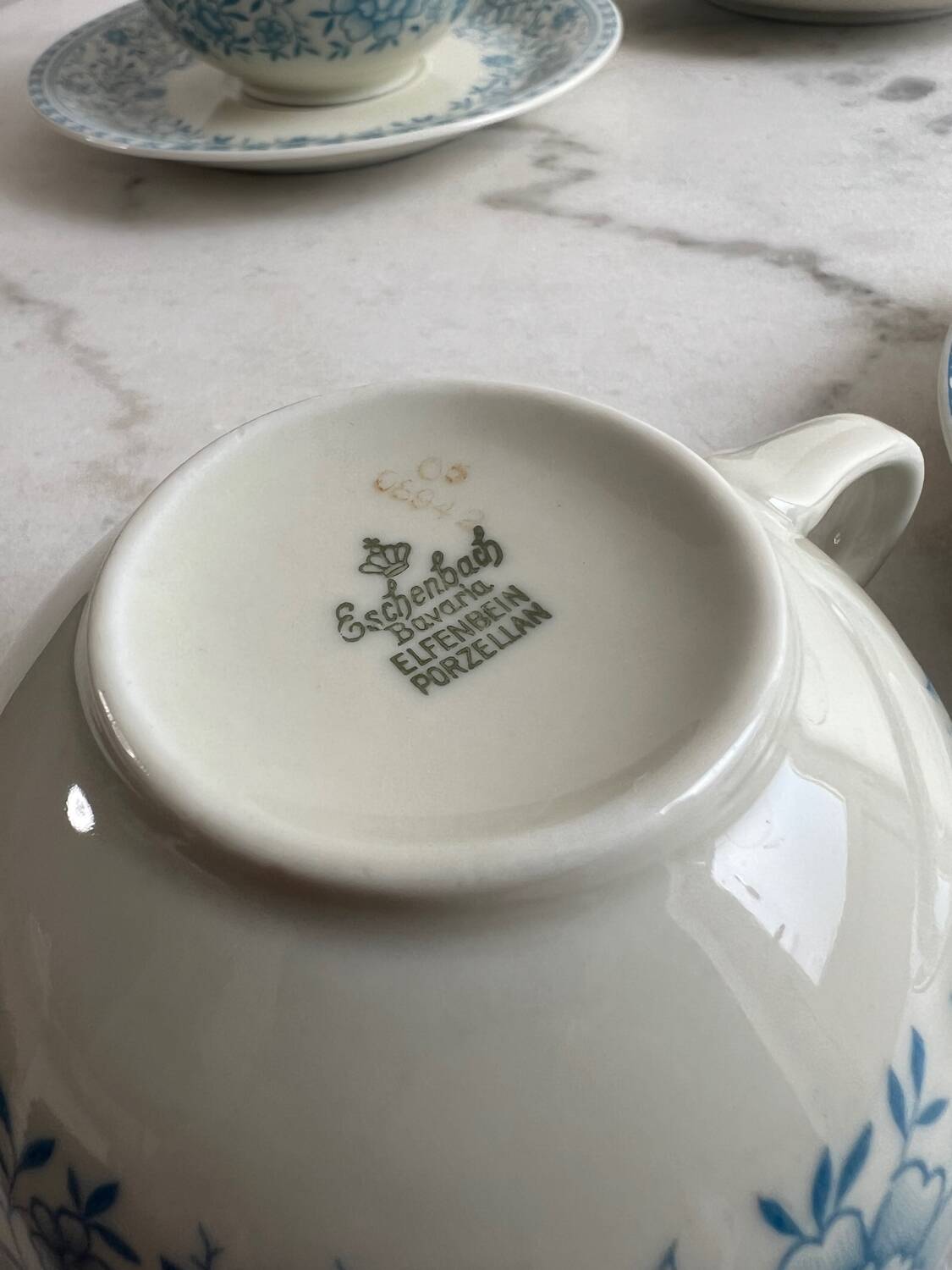 Set of three Eschenbach Bavaria mugs