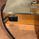 Modernist desk or piano lamp in gilded brass - 1970s/80s