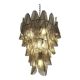 Luxury Smoked Fumé Murano Glass “Rondini” Chandelier with Cascading Design