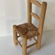 Chaise miniature pour poupée