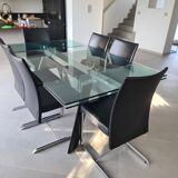 Roche Bobois crystal glass Chronos extendable table 160 - 240 cm