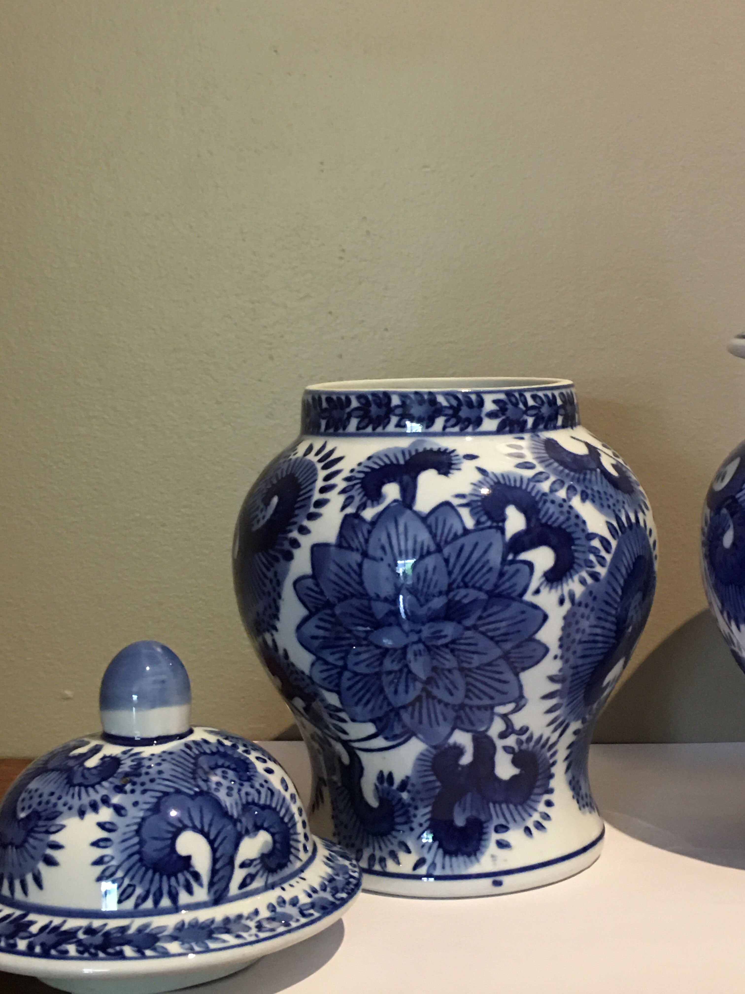 Pair of covered pots