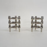 Set of six Ceasar Stoffi and Fritz Nagel for Quist candle holders, Germany 1950's