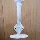 Ancienne patère porte-manteau vintage porcelaine blanche  doublecrochets