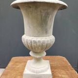 Cast iron garden vase grey planter