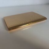 Vintage 1960s gold-plated cigarette case from France - 13 x 10 cm