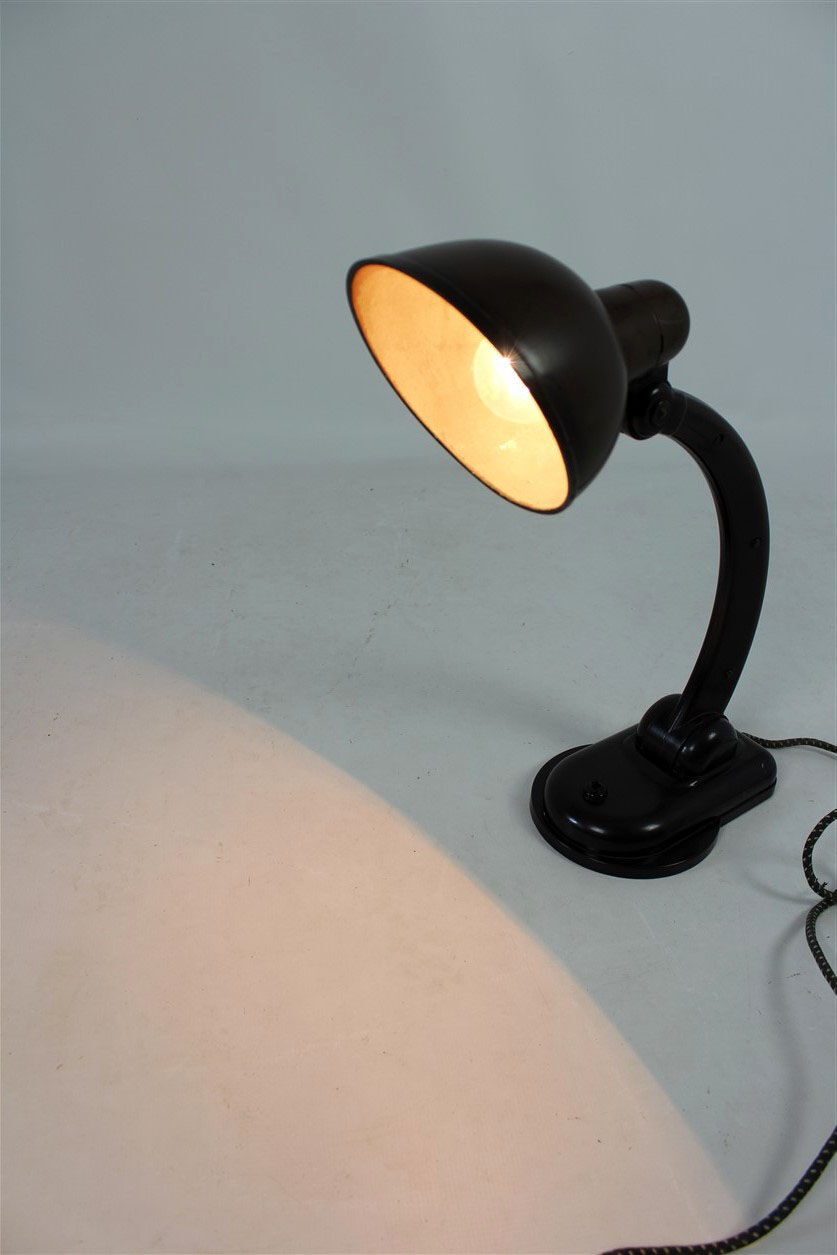Sigma Bakelite Table Lamp by Christian Dell for Heinrich Römmler, 1930s