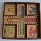 Old game board of small horses