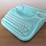 Ashtray japy machinę to write ceramic 50s 60s