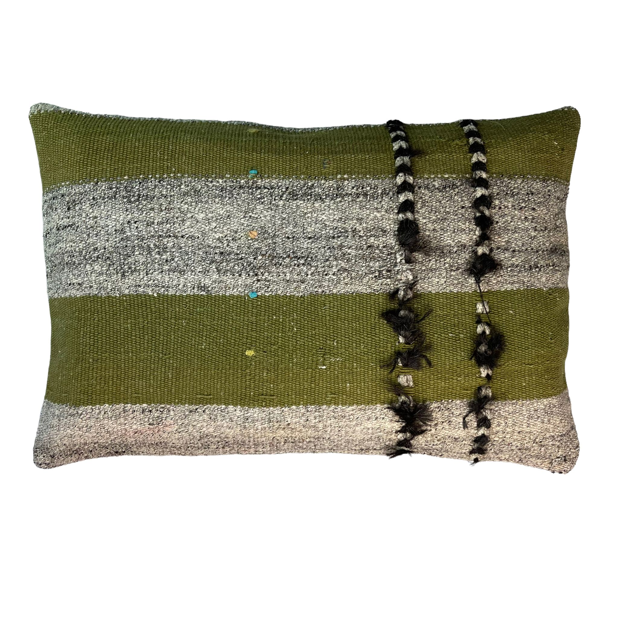 Housse de coussin vintage turque faite à la main, 40 x 60 cm