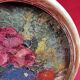 Table 1927 "Roses and Apple" signed Devillaire