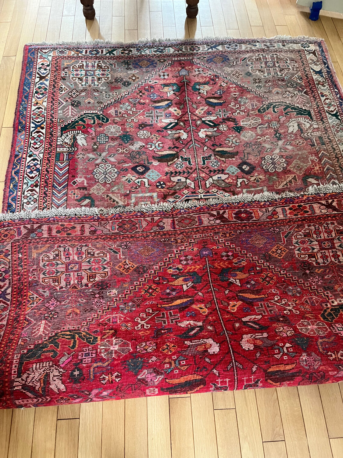 Iranian carpet, Shiraz, 1956, handmade