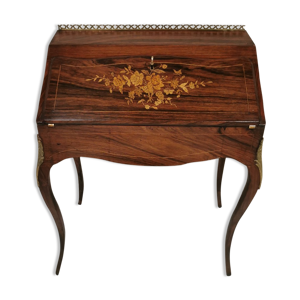 bureau de pente en marqueterie