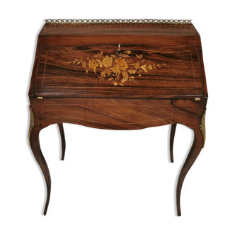 Slope desk in Louis XV style marquetry