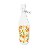 Bouteille vintage fleur orange