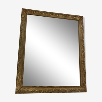 Miroir ancien en bois 40x 35cm