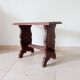 Vintage side table in solid oak, brutalist/rustic.