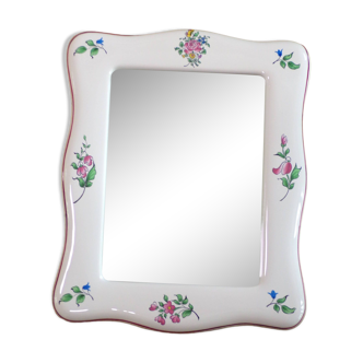 Miroir Lunéville Kg décor réverbère 25X32 cm