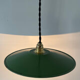 Old enameled metal lampshade