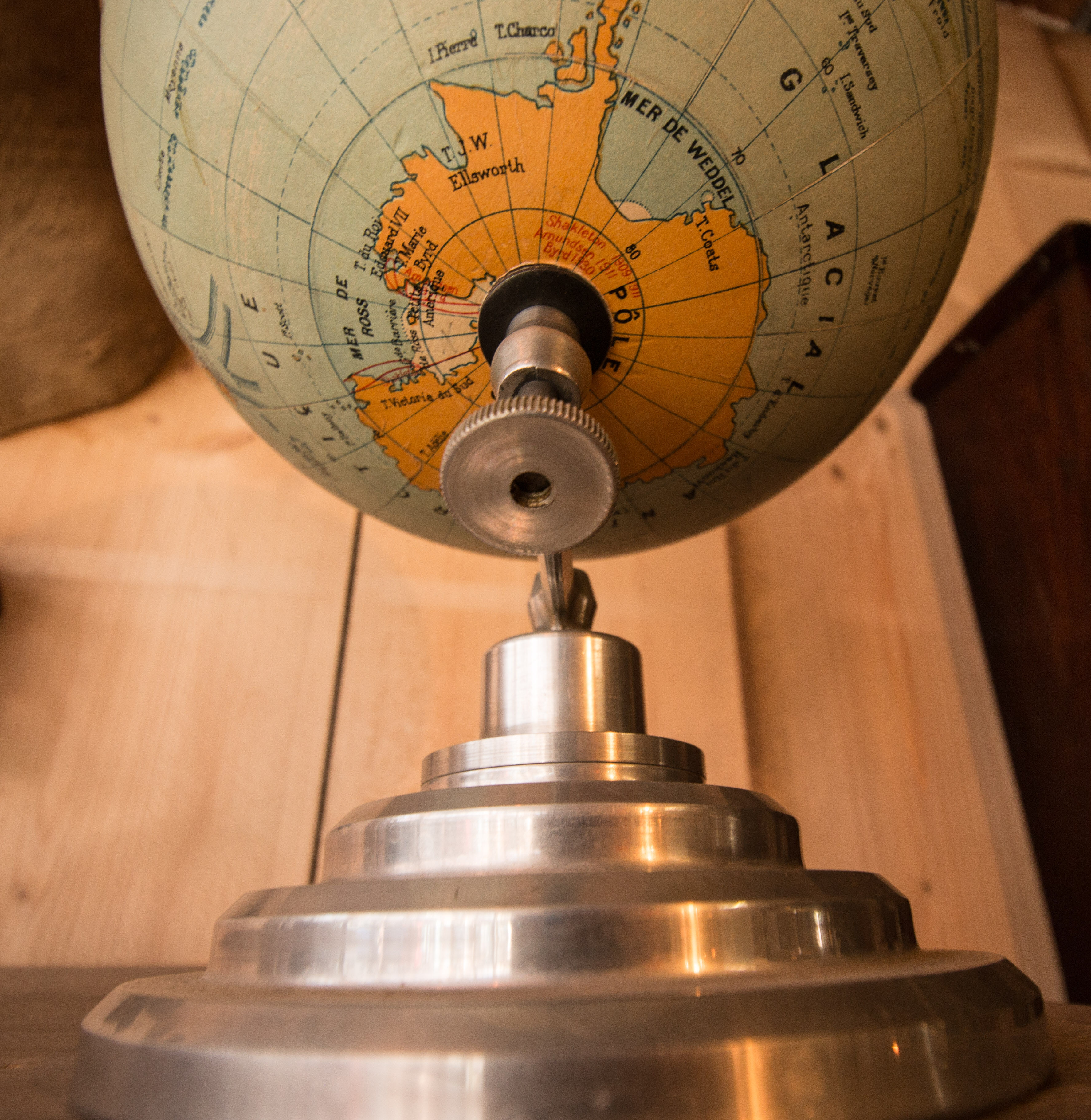 Earth globe 1950