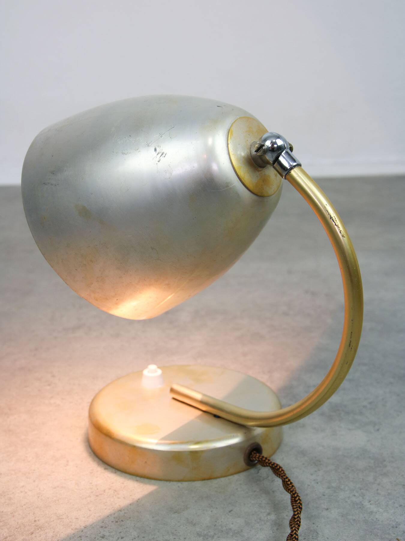 Mid-Century Italian Metal Table Lamp