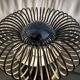 Spring Andrea Lazzari grey stainless spring lamp for Morosini 1970