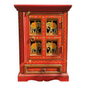 Meuble indien en bois - main