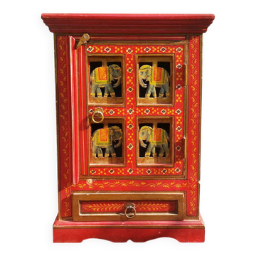 Indian furniture made of hand-painted wood