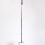 Adjustable Cylinder Pendant Mod. 437 by Tito Agnoli Produced by O-Luce, Ita