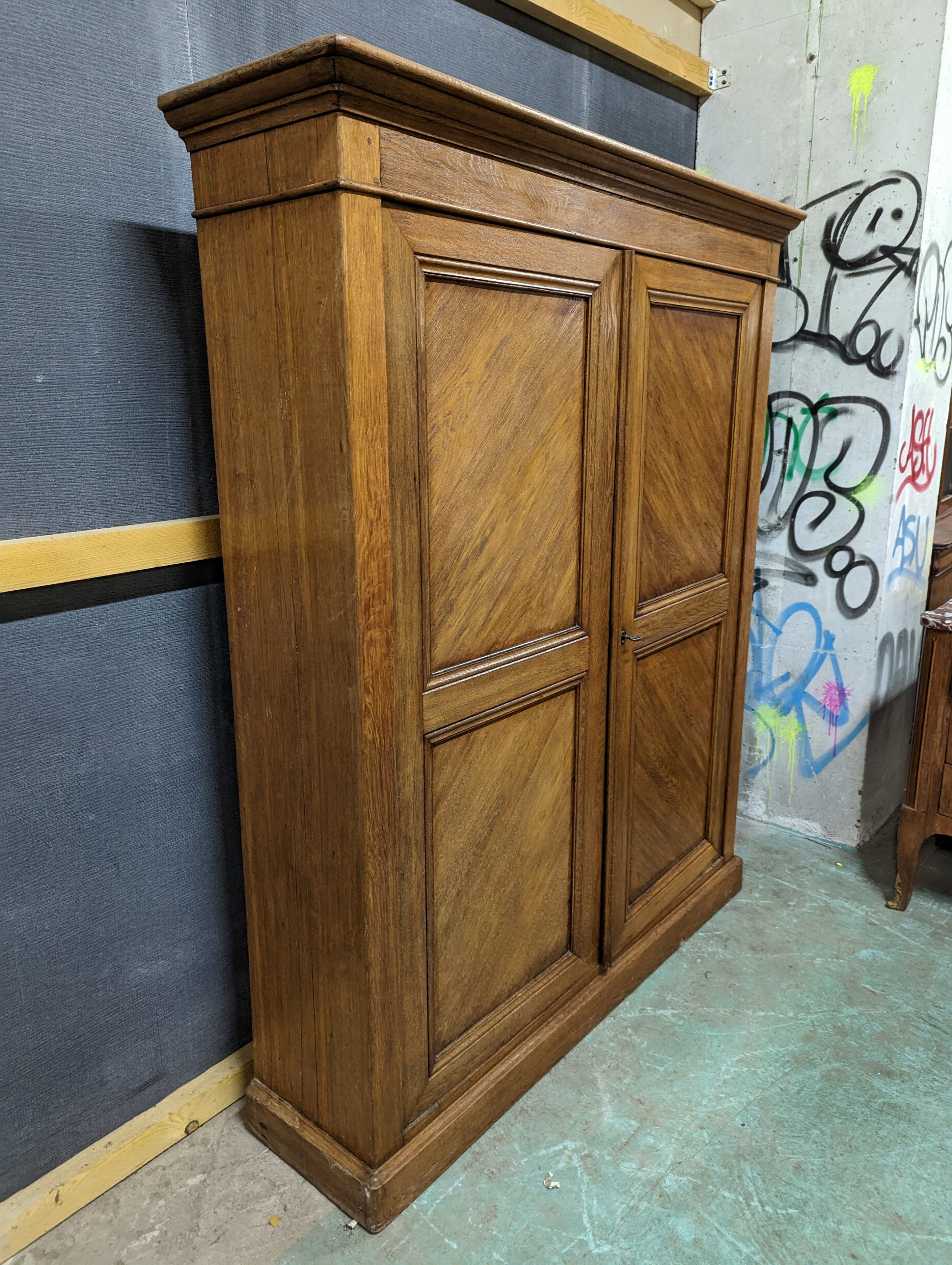Oak trade furniture or notary cabinet