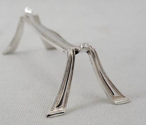Christofle Printania model, Art Nouveau, 12 silver-plated knife rests.
