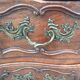 Commode 19 ème en Noyer et Bronze
