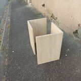 Exagonal travertine coffee table