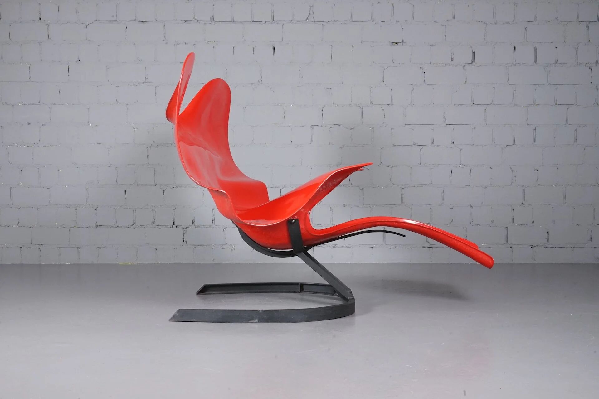 Red Elephant Chair by Bernard Rancillac