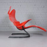 Red Elephant Chair by Bernard Rancillac