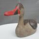 Canard à bec rouge bois peint