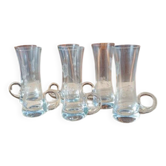 Engraved crystal glasses