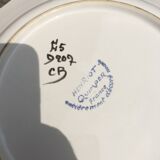 Vintage faience flat plates