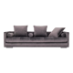 Canapé kopenhaga gris velour, design scandinave