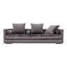 Canapé kopenhaga gris velour, design scandinave